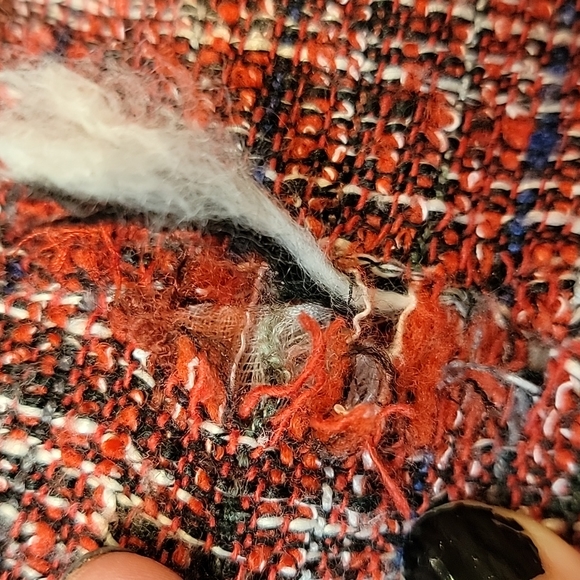 🪡 Adam Lippes Red Tweed Sheath Dress, Sz 8 - Picture 12 of 12